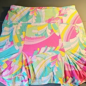 Gottex Multicolor Abstract Pattern Skort. Size Meduim. 5 Pockets. Tennis, Golf.